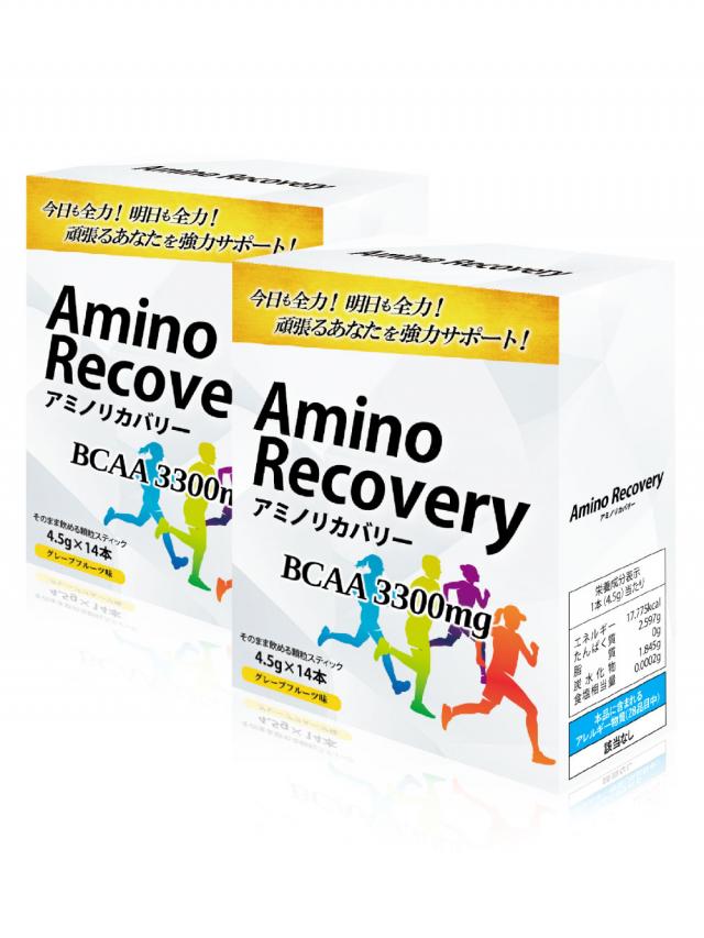  【BCAAサプリメント】  AminoRecovery アミノリカバリー 【2箱セット28本入り】