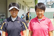 文大杉並高校　上田理央選手／宮下真緒選手ペア　インタビュー